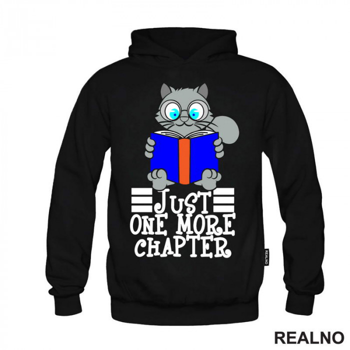 Just One More Chapter - Grey Cat Reading - Books - Čitanje - Knjige - Duks