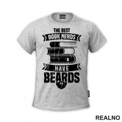 The Best Book Nerds Have Beards - Books - Čitanje - Knjige - Majica