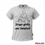 Yoga Girls Are Twisted - Trening - Majica