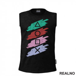 Eat, Play, Sleep, Repeat - Symbols - Geek - Majica