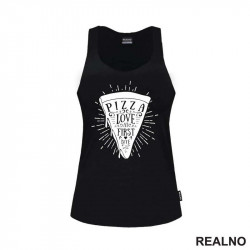 Pizza - Love At First Bite - Hrana - Food - Majica