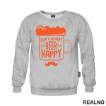 Don't Worry Beer Happy - Beer Mug - Humor - Duks