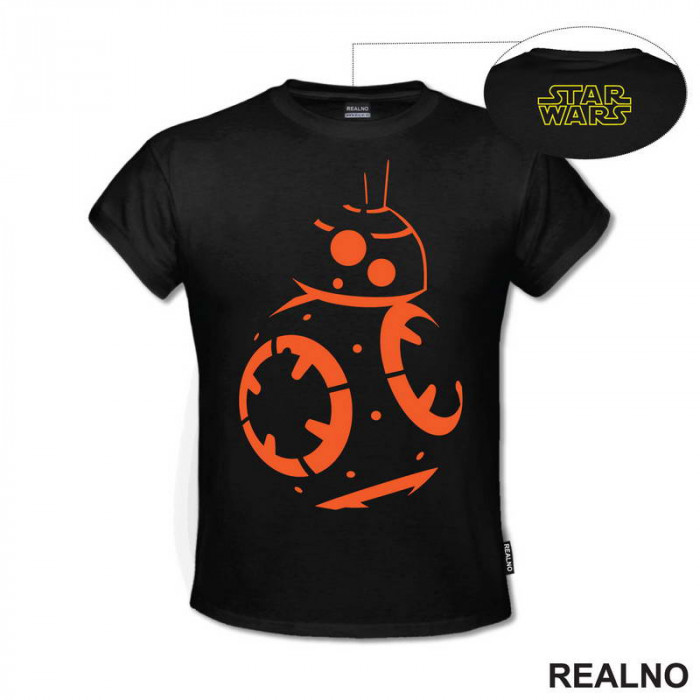 BB - 8 Orange Lines - Star Wars - Majica