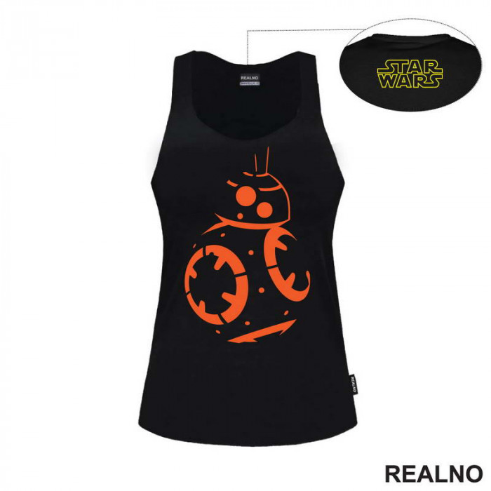 BB - 8 Orange Lines - Star Wars - Majica