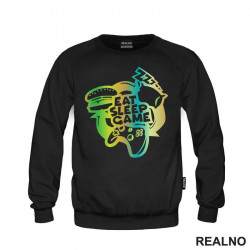 Eat, Sleep, Game, Repeat - Colors - Geek - Duks Eat, Sleep, Game, Repeat - Colors - Geek - Duks