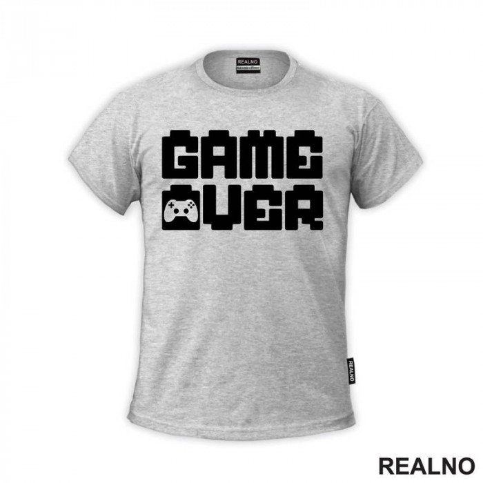 Game Over - Pixel - Geek - Majica