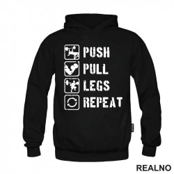 Push, Pull, Legs, Repeat - Trening - Duks Push, Pull, Legs, Repeat - Trening - Duks