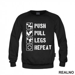 Push, Pull, Legs, Repeat - Trening - Duks Push, Pull, Legs, Repeat - Trening - Duks