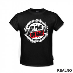 No Pain No Gain - Circle - Trening - Majica No Pain No Gain - Circle - Trening - Majica