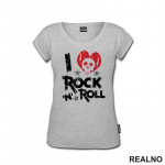 I Love Rock 'N' Roll - Skull - Muzika - Majica