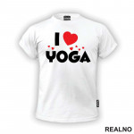I Love Yoga - Trening - Majica
