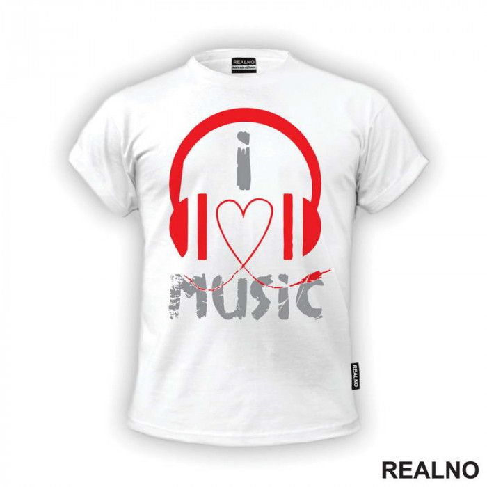 I Love Music - Cord Heart - Muzika - Majica
