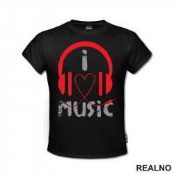 I Love Music - Cord Heart - Muzika - Majica