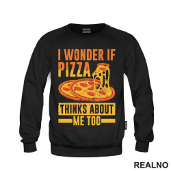 I Wonder If Pizza Thinks About Me Too - Yellow And Orange - Hrana - Food - Duks I Wonder If Pizza Thinks About Me Too - Yellow And Orange - Hrana - Food - Duks