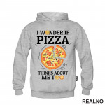 I Wonder If Pizza Thinks About Me Too - Drawing - Hrana - Food - Duks