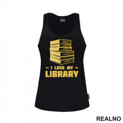 I Love My Library - Books - Čitanje - Majica