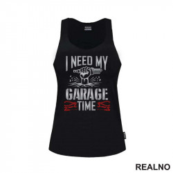 I Need My Garage Time - Red And Grey - Radionica - Majstor - Majica I Need My Garage Time - Red And Grey - Radionica - Majstor - Majica