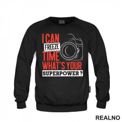 I Can Freeze Time. What's Your Superpower? - Red Outlines - Photography - Duks I Can Freeze Time. What's Your Superpower? - Red Outlines - Photography - Duks