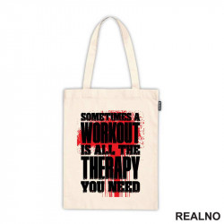 Sometimes A Workout Is All The Therapy You Need - Red - Trening - Ceger Sometimes A Workout Is All The Therapy You Need - Red - Trening - Ceger