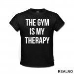 The Gym Is My Therapy - Trening - Majica