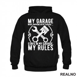 My Garage My Rules - What Happenes In My Garage, Stay In My Garage - Radionica - Majstor - Duks My Garage My Rules - What Happenes In My Garage, Stay In My Garage - Radionica - Majstor - Duks