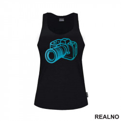 Blue Camera - Photography - Majica