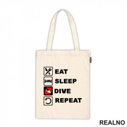 Eat, Sleep, Dive, Repeat - Red - Diving - Ronjenje - Ceger Eat, Sleep, Dive, Repeat - Red - Diving - Ronjenje - Ceger