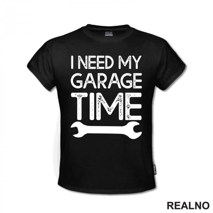 I Need My Garage Time - Dots - Radionica - Majstor - Majica