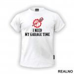I Need My Garage Time - Red Monkey Wrench - Radionica - Majstor - Majica
