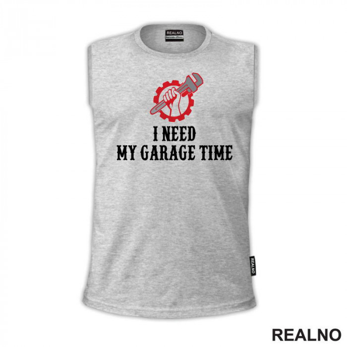 I Need My Garage Time - Red Monkey Wrench - Radionica - Majstor - Majica