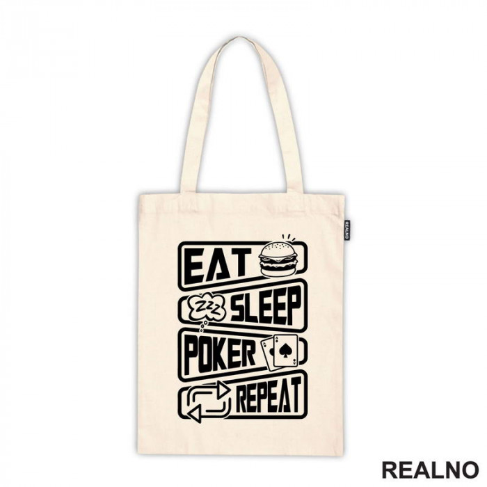 Eat, Sleep, Poker, Repeat - Symbols - Sport - Ceger