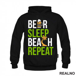 Beer, Sleep, Beach, Repeat - Colors - Humor - Duks Beer, Sleep, Beach, Repeat - Colors - Humor - Duks