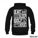 Eat, Sleep, Golf, Repeat - Symbols - Sport - Duks