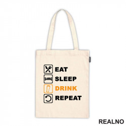 Eat, Sleep, Drink, Repeat - Symbols - Beer - Humor - Ceger Eat, Sleep, Drink, Repeat - Symbols - Beer - Humor - Ceger