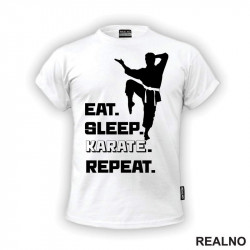 Eat, Sleep, Karate, Repeat - Sport - Majica
