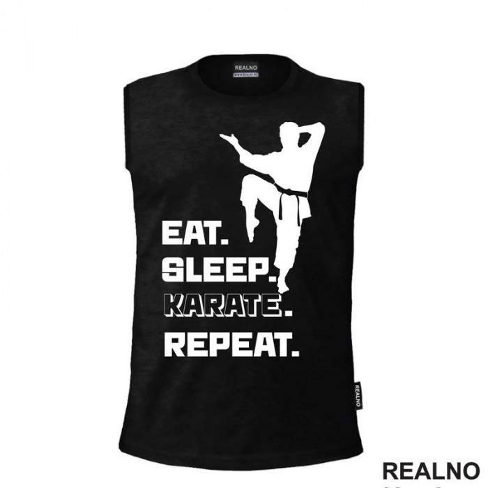 Eat, Sleep, Karate, Repeat - Sport - Majica