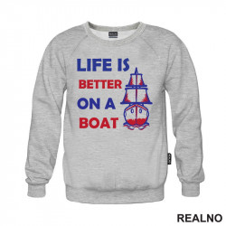 Life Is Better On A Boat Red - Kampovanje - Priroda - Nature - Duks