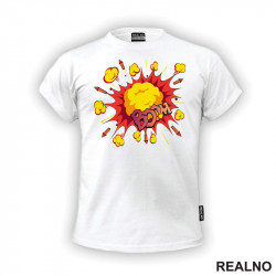 Boom - Explosion - Clouds And Rockets - Art - Majica