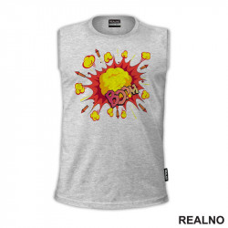 Boom - Explosion - Clouds And Rockets - Art - Majica