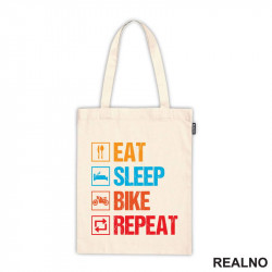 Eat, Sleep, Bike, Repeat - Colors - Symbols - Biciklovi - Bike - Ceger