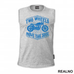 Two Wheels Move The Soul - Blue - Motori - Majica