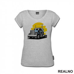 Truck And The Sunset - Kamion - Kamiondžija - Majica