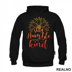 Stay Humble And Kind - Yellow and Orange - Quotes - Duks Stay Humble And Kind - Yellow and Orange - Quotes - Duks