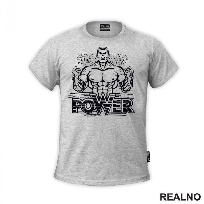 Power - Bodybuilder - Trening - Majica