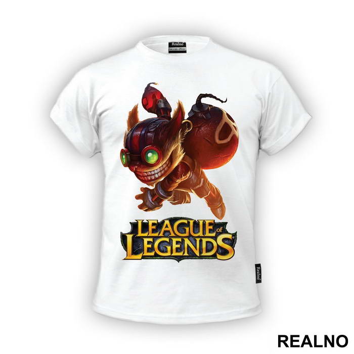 Ziggs - The Hexplosives Expert - Classic Skin - League Of Legends - Majica