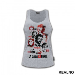 Group Black And Red - La Casa de Papel - Money Heist - Majica