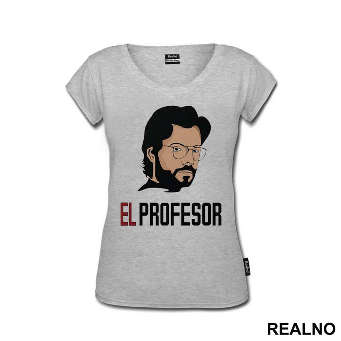 Drawing - El Profesor - The Professor - La Casa de Papel - Money Heist - Majica
