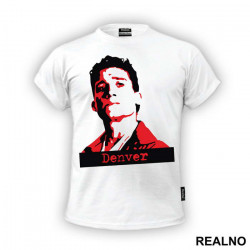 Denver Red And Black - La Casa de Papel - Money Heist - Majica