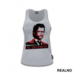 El Profesor - The Professor Red And Black - La Casa de Papel - Money Heist - Majica