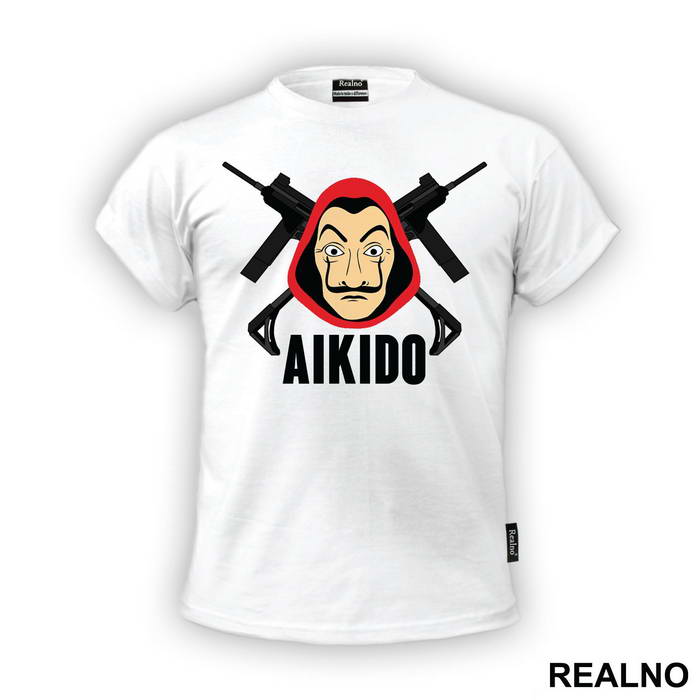 Aikido Guns And Mask - La Casa de Papel - Money Heist - Majica